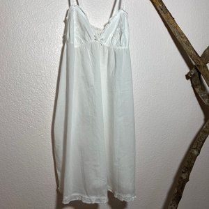 Chemise Negligee Nightgown embroidered cotton